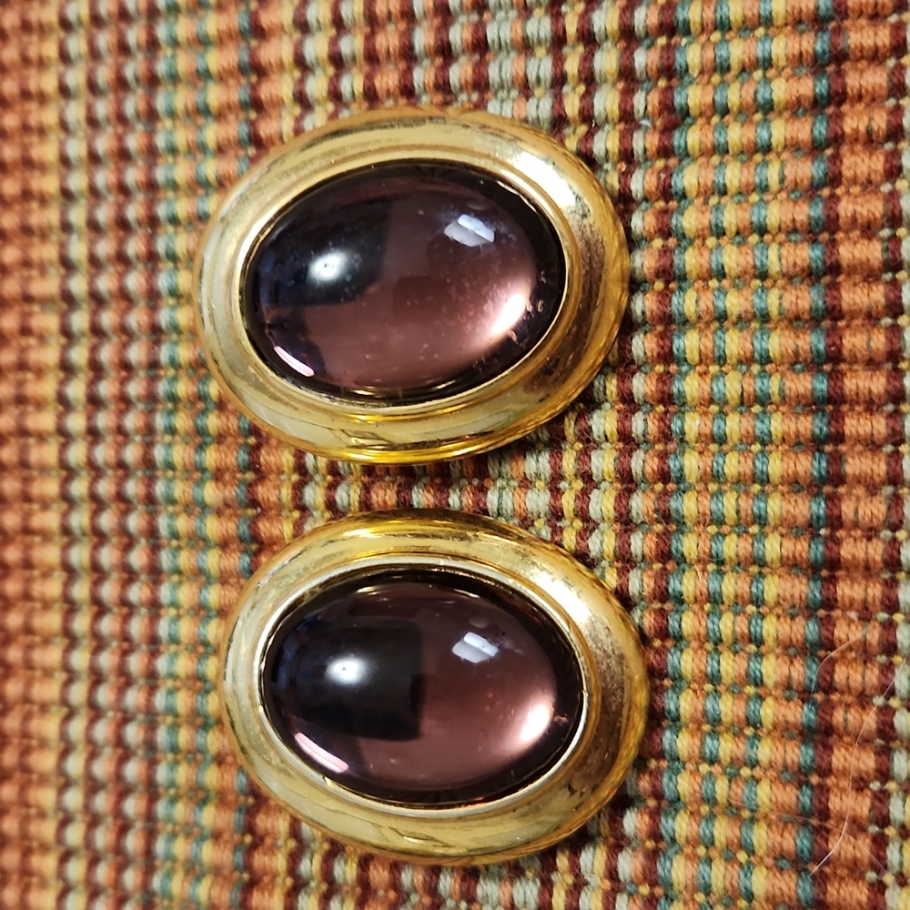 Purple Monet Earrings